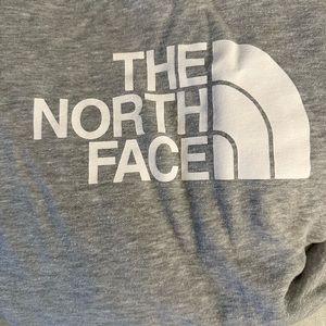 Women’s North Face hoodie grey size M, slim fit